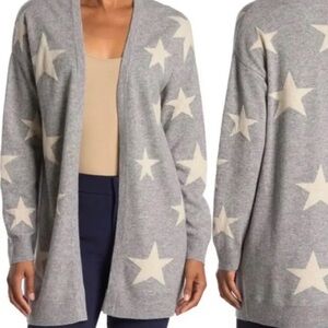 Magaschoni 100% Cashmere Star‎ Cardigan Small